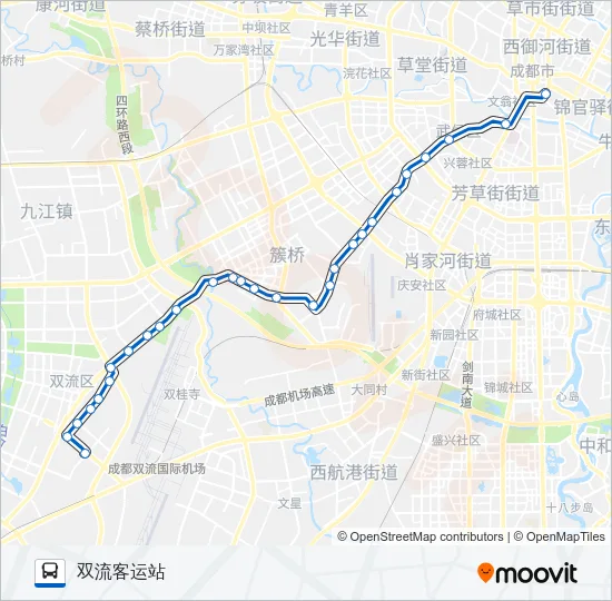 公交213路的线路图