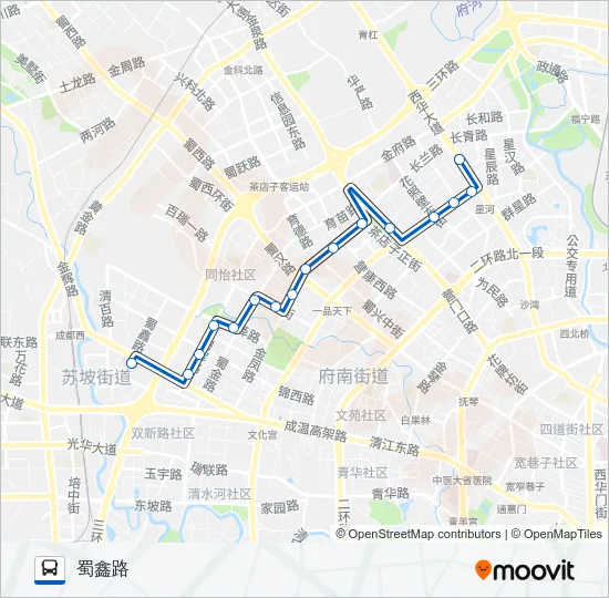 公交215路的线路图