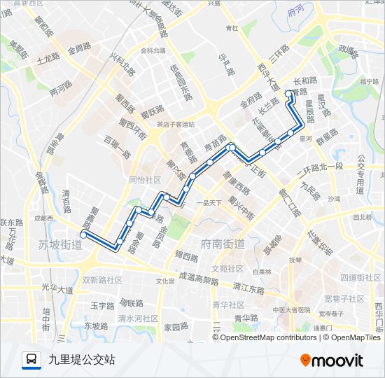 公交215路的线路图