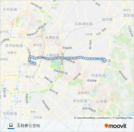 公交219路的线路图