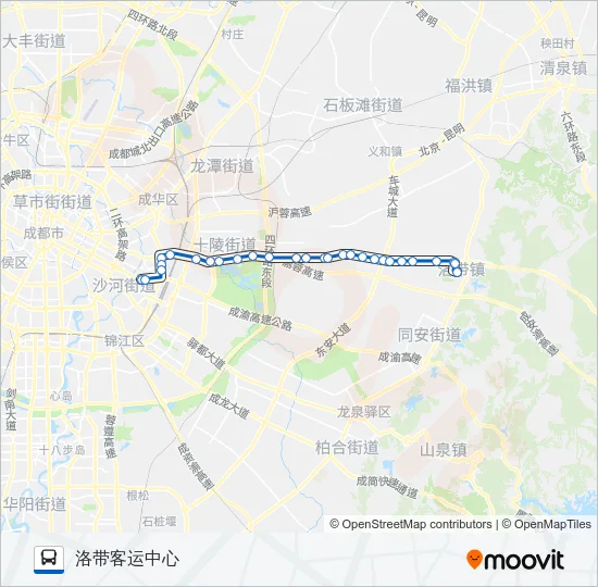 公交219路的线路图