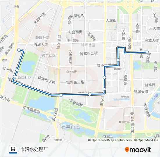 公交220路的线路图
