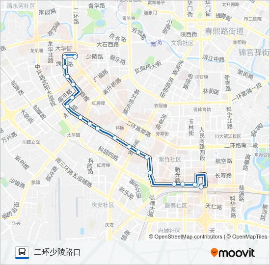 222路 Bus Line Map