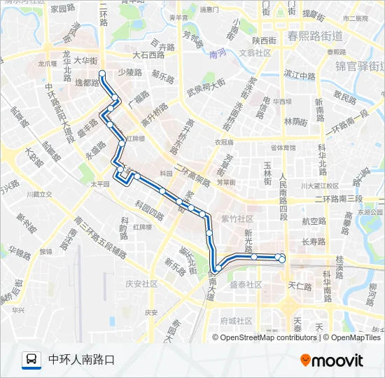 222路 Bus Line Map