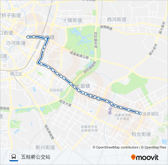 公交223路的线路图