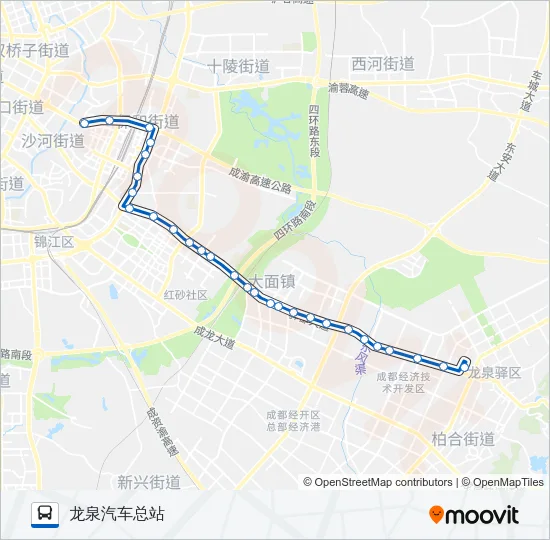 公交223路的线路图