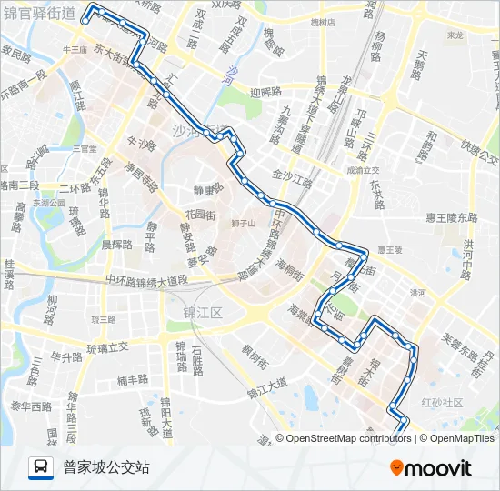 公交230路的线路图