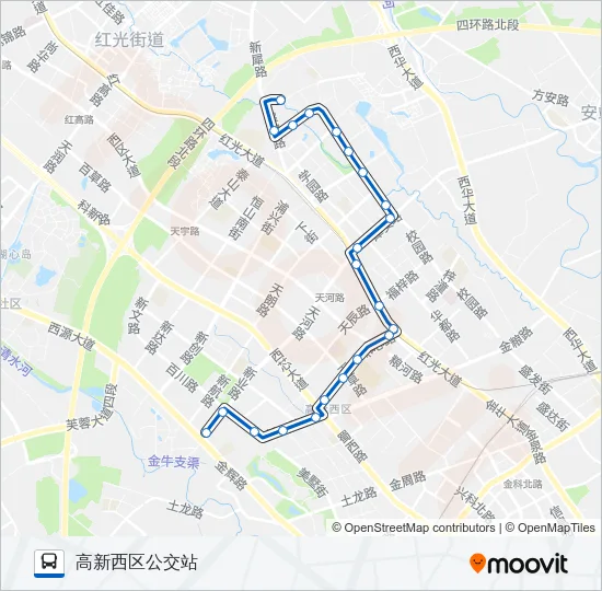 公交231路的线路图