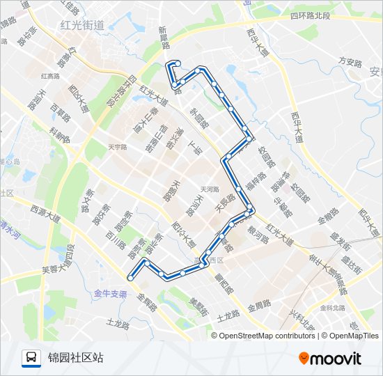 公交231路的线路图