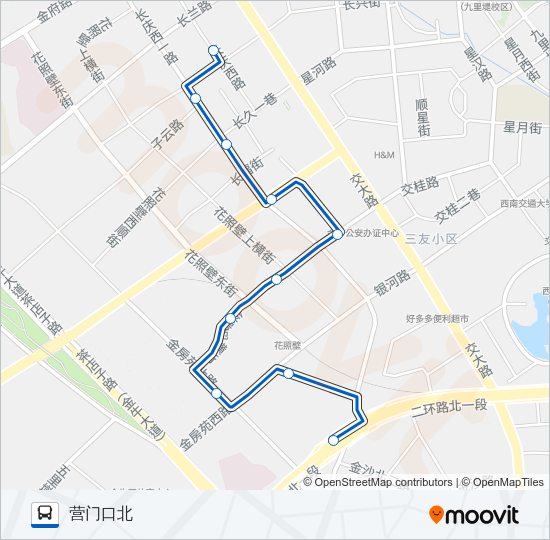 公交244路的线路图