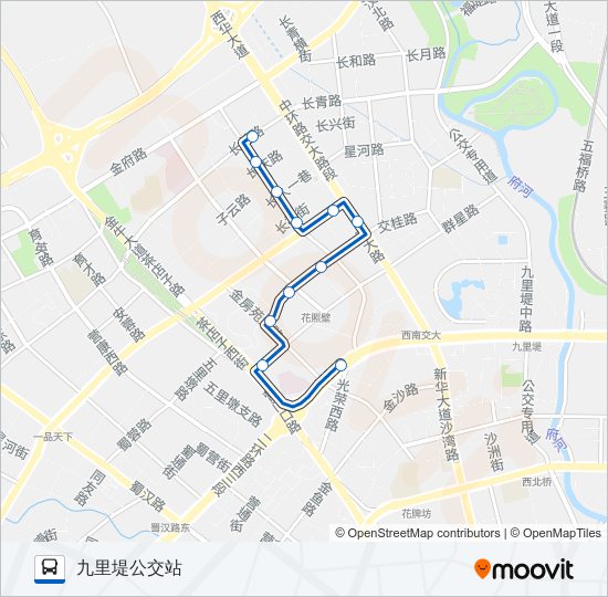 公交244路的线路图