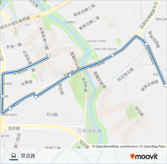 公交297路的线路图