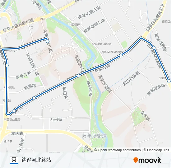 公交297路的线路图