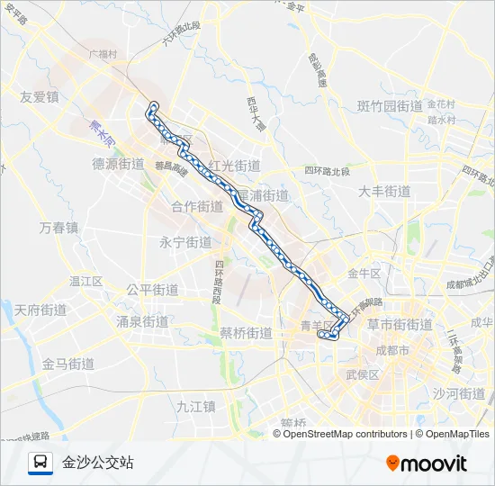 公交305路的线路图