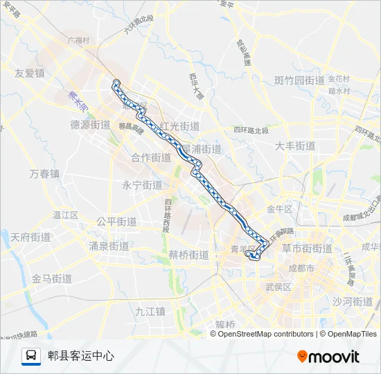 公交305路的线路图