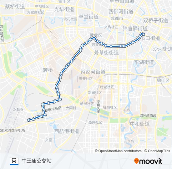 公交306路的线路图