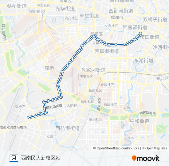 公交306路的线路图