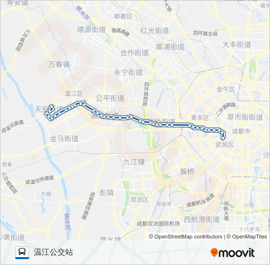 公交309路的线路图