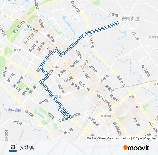 公交311路的线路图