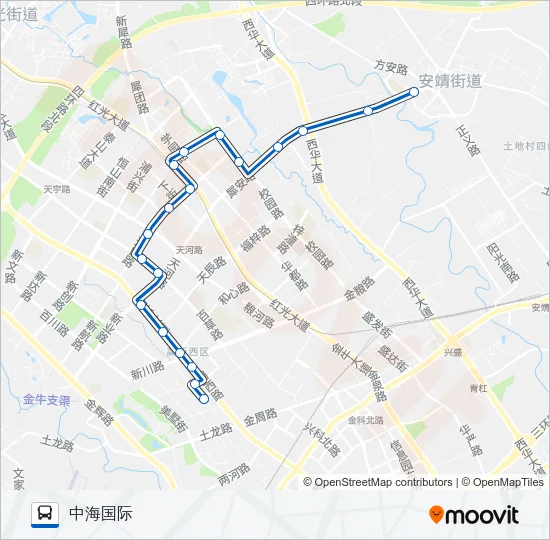公交311路的线路图
