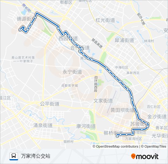 公交312路的线路图