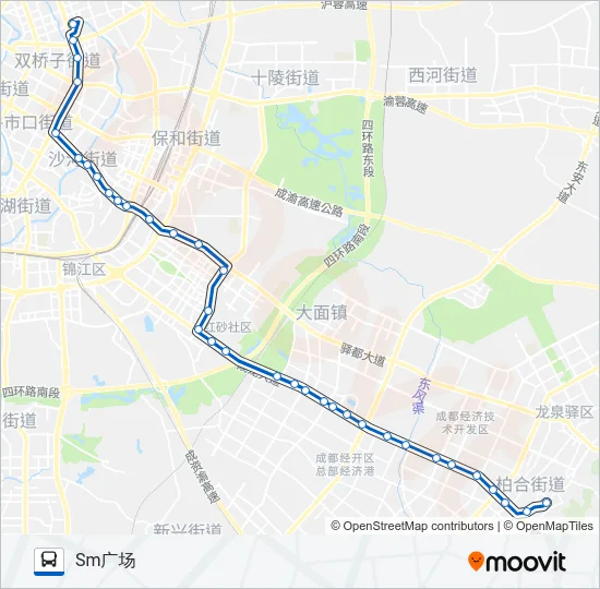公交313路的线路图