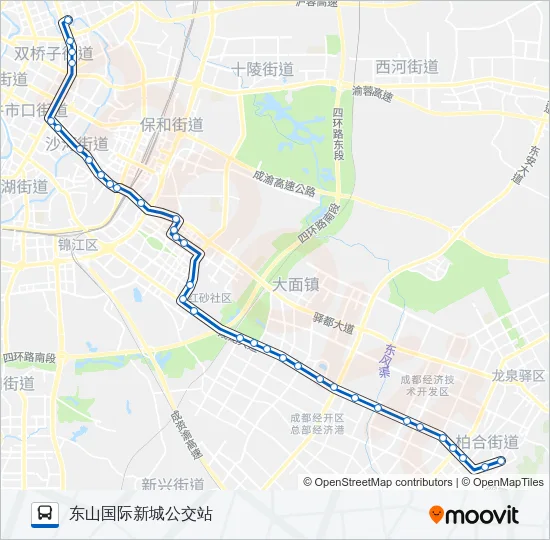 公交313路的线路图