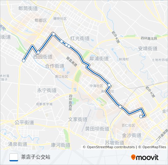 314A bus Line Map