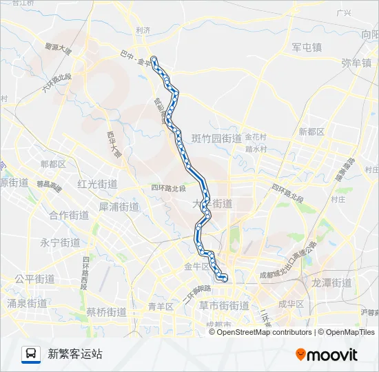 公交316路的线路图