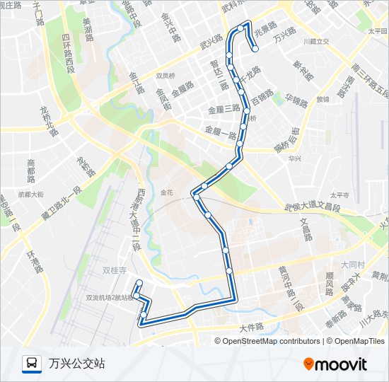 公交318路的线路图