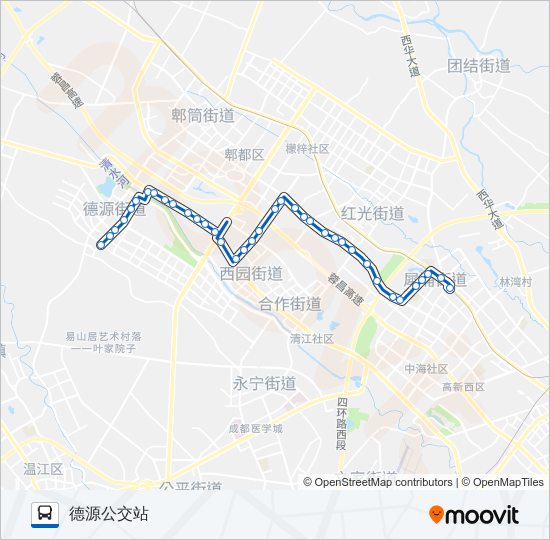 公交324路的线路图