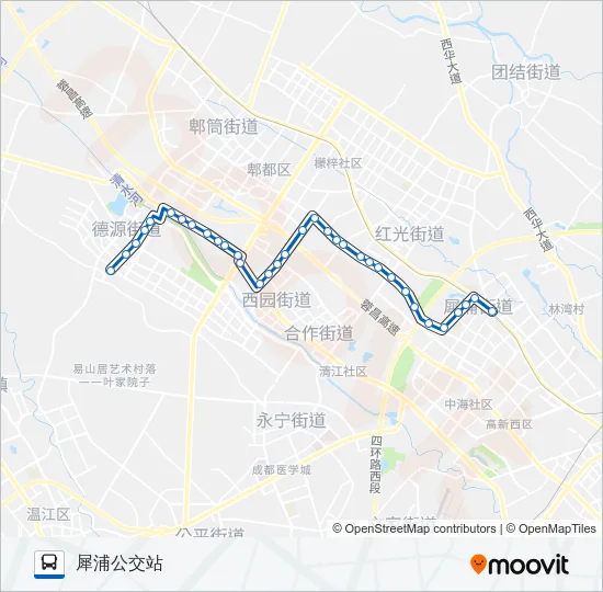 公交324路的线路图