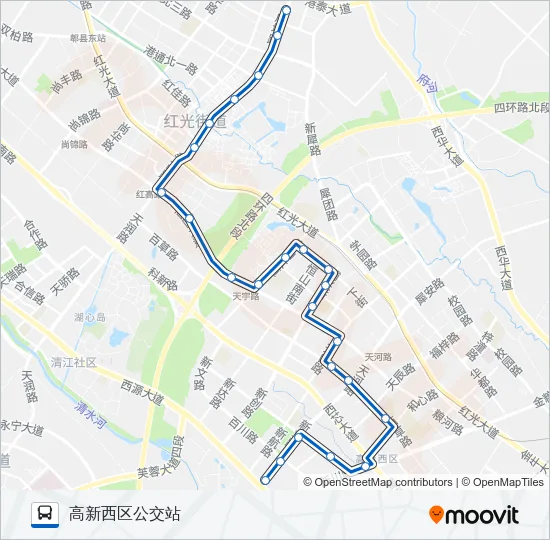 公交326路的线路图