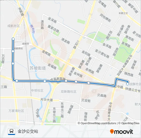 公交32A路的线路图