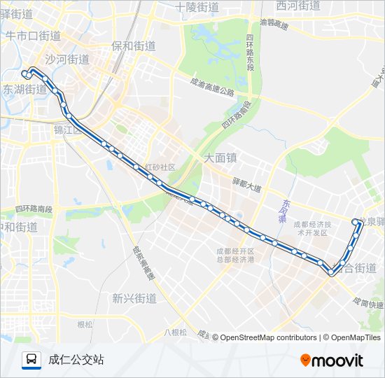 332路 bus Line Map