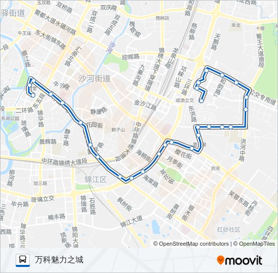 公交336路的线路图