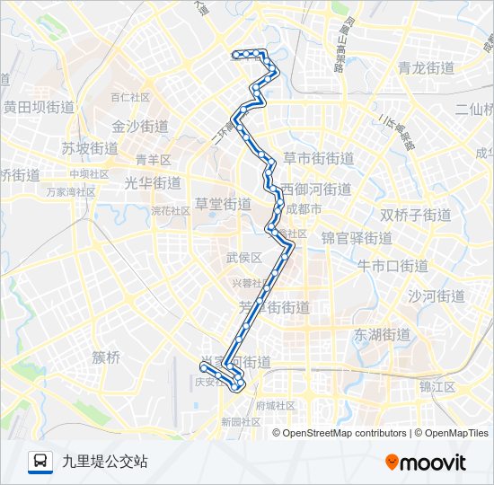 公交340路的线路图