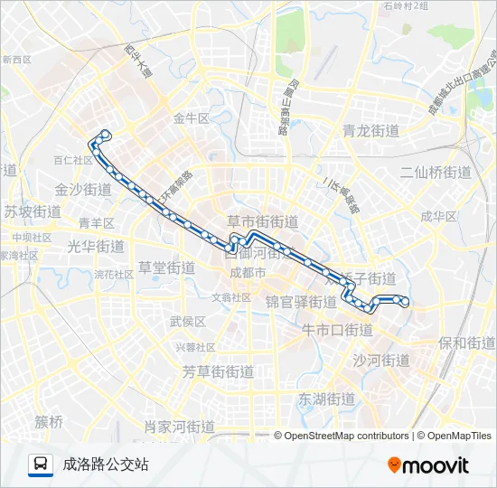 公交341路的线路图