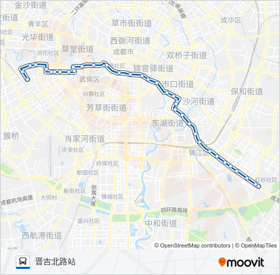 公交343路的线路图