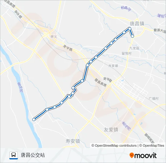 公交364路的线路图