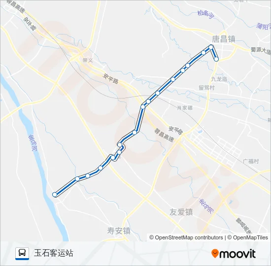 公交364路的线路图