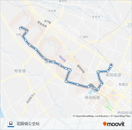 公交366路的线路图