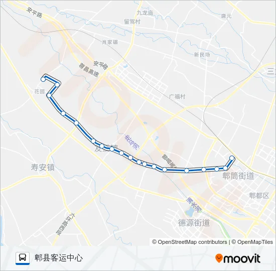公交366路的线路图