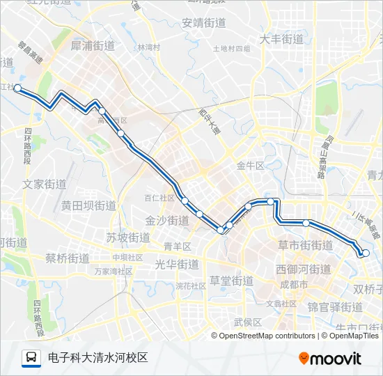 公交396路的线路图