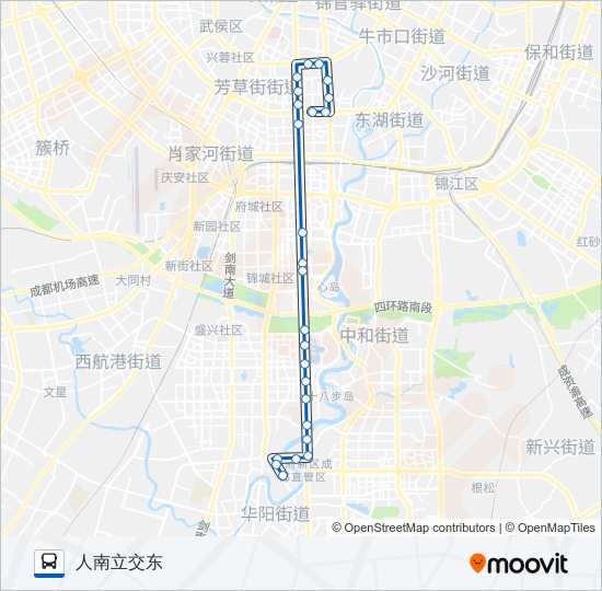 公交504路的线路图