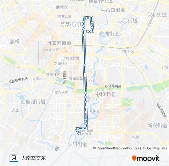 公交504路的线路图