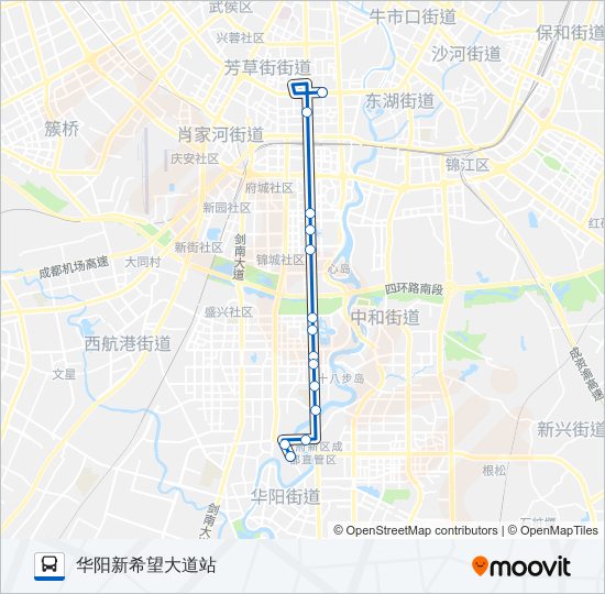 公交504路的线路图