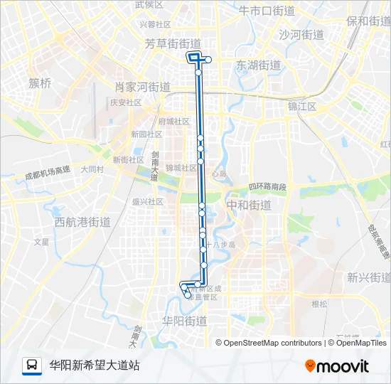 公交504路的线路图