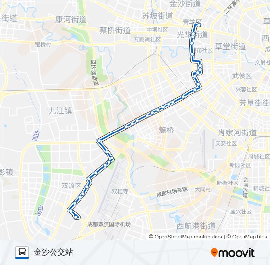 公交516路的线路图