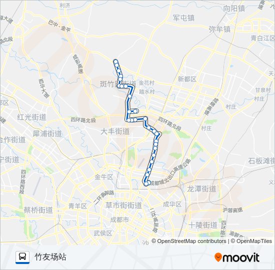 公交527路的线路图